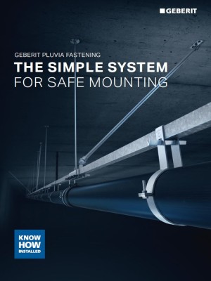 Geberit Pluvia Fastening System Geberit Pluvia Fastening System