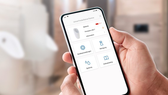 Aplikacioni Geberit Control për operimin e pajisjeve sanitare