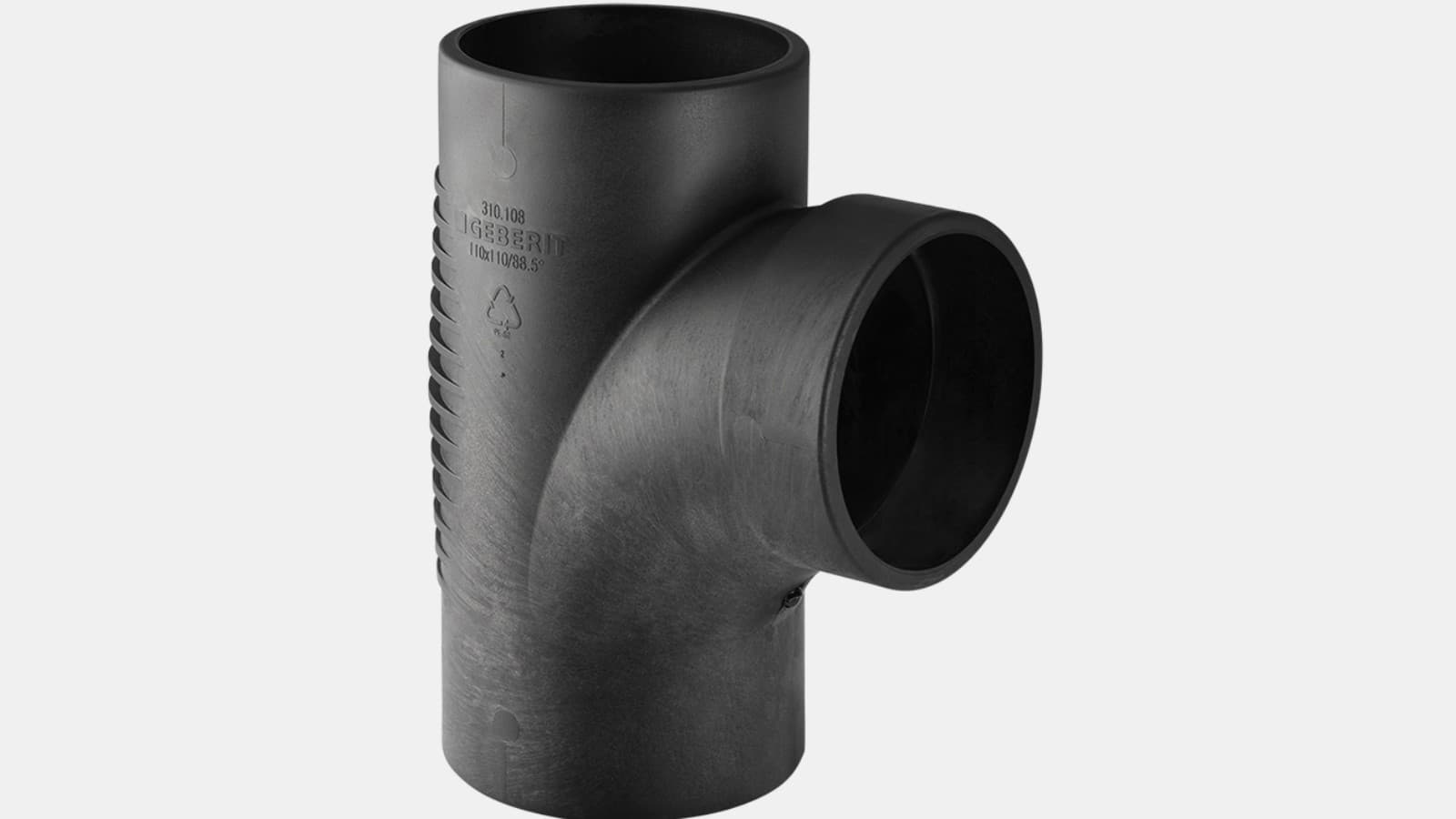 Pjesë lidhëse e degëzuar Geberit Silent-db20 88,5°, hyrje e harkuar Pjesë lidhëse e degëzuar Geberit Silent-db20 88,5°, hyrje e harkuar