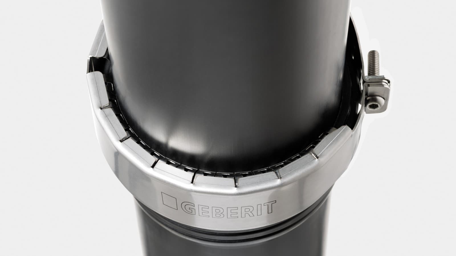 Kthetra mbajtëse Geberit pajis Silent-PP për përdorime në drenazhimin e çative. Kthetra mbajtëse Geberit pajis Silent-PP për përdorime në drenazhimin e çative.